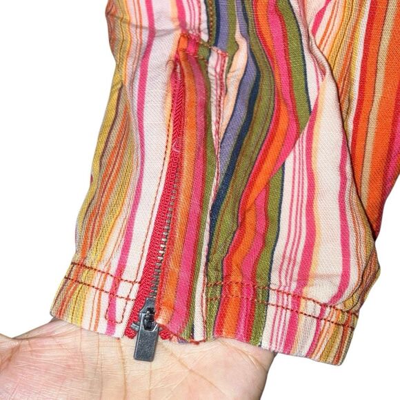 FREE PEOPLE MOVEMENT Sz XS SIDE STEP HAREM PANTS STRIPED PULL ON TIGER LILY #752 - Picture 14 of 16